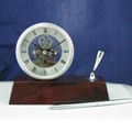 Brass Desk Clock,pen holder clock