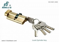 	Quality Euro Profile Brass door lock cylinder  
