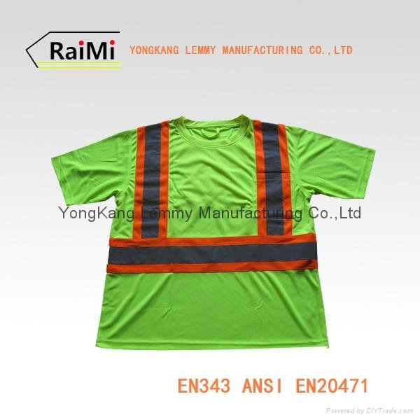 High quality 100% Polyester Reflective Safety T-shirt - APT-108 - A ...
