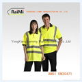 ANSI Class 2 Hi Vis Reflective Safety T-shirt With Fluorescent Tape