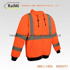 high visibility reflective sweatshirt hoodies