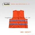 Double Reflective Tape Hi-Via Safety Vest For Adults 3