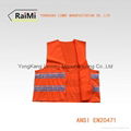 Double Reflective Tape Hi-Via Safety Vest For Adults 2
