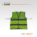 Double Reflective PVC Hi-Via Safety Vest For Adults