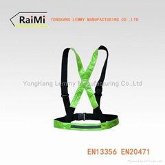 Elastic Hi-Via Reflective Sports Safety Belt