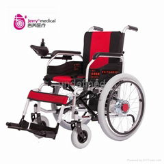 Foldable electric wheelchair