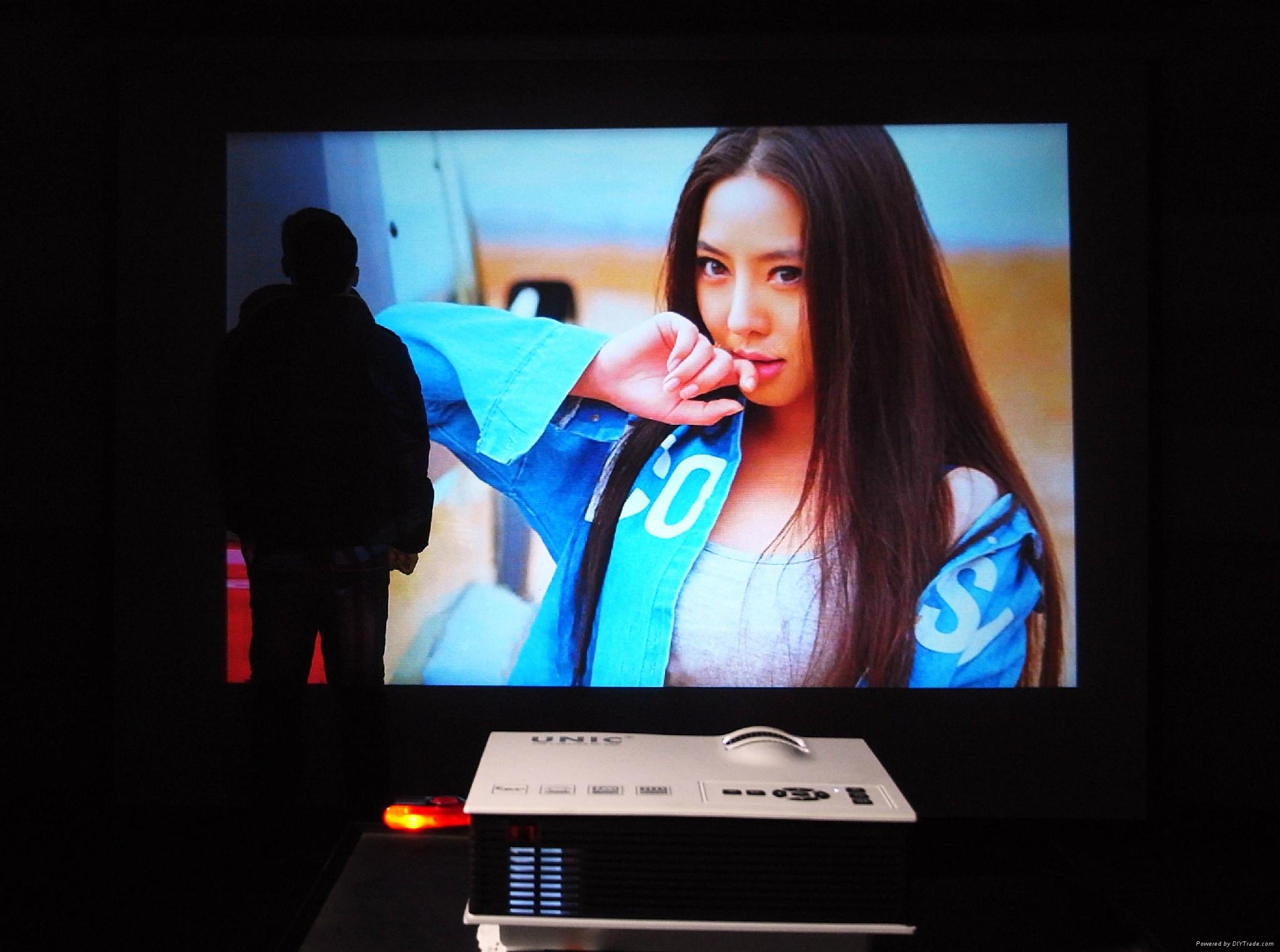 Best competitive 800*480 projector price UC40 support AV USB SD HDMI  projector 2