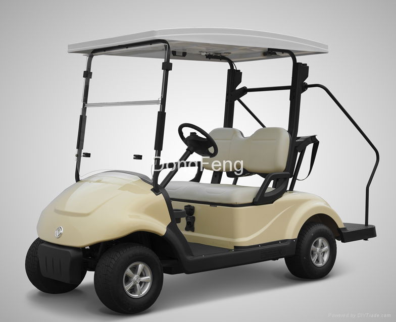 48V 4KW 2 seats electric golf cart with solar panel 2