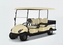 4 seats electric utility golf cart with cargo tank