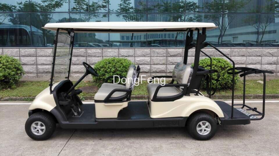 4 seats electric golf cart with caddy plate 2