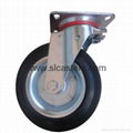 Waste bin container metal casters 1