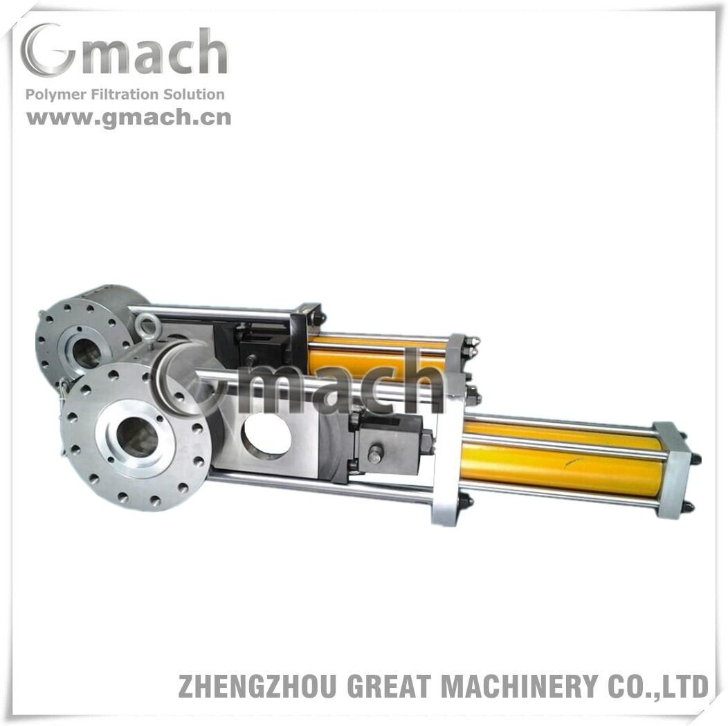 Single slide plate type double working station screen changer GMSSP