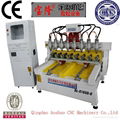 8 Heads 4 Axis Rotary CNC Wood Engraving/Router Machine 1