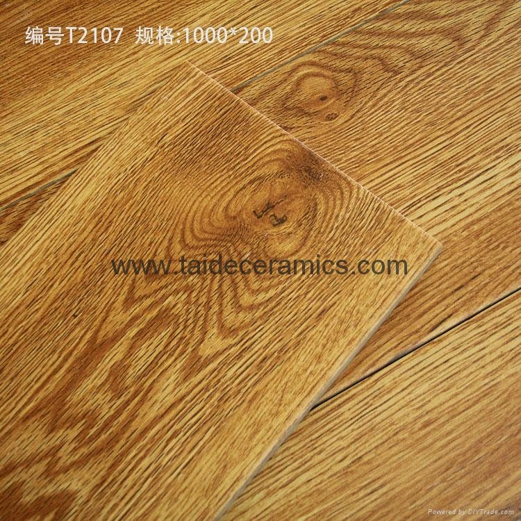 Hot Sell Rustic Wooden Tiles Full Polished Tiles Flooring Tiles 100*20cm 3