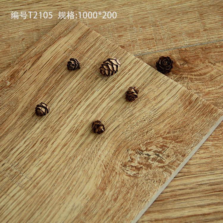 Hot Sell New Design  Ceramic Wooden Tiles 100*20cm 3