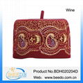 Embroidery omani hat arab women muslim hat red islamic hijab hat 4