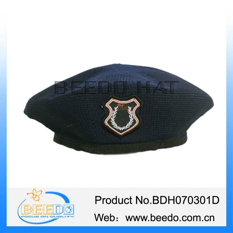 Nicely 100% polyester military mens beret hat for army uniform 3
