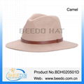 Handmade women wool felt hat wide brim mens fedora hats for women 3