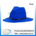 Handmade women wool felt hat wide brim mens fedora hats for women 5