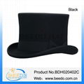 2015 hot selling high quality wool felt men mini top hats wholesale 1