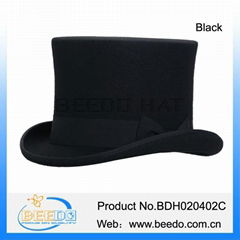 2015 hot selling high quality wool felt men mini top hats wholesale