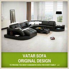 modern European style leather sofa