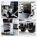 china deluxe fiberglass roof slant load horse trailer  for sale 2