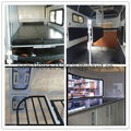 china deluxe fiberglass roof slant load horse trailer  for sale 3