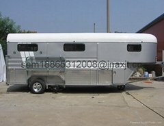 China 3 horse gooseneck trailer