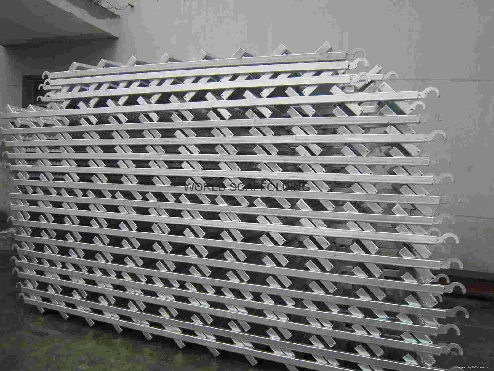 Galvanized Steel Step Ladder Used in Scaffolding 