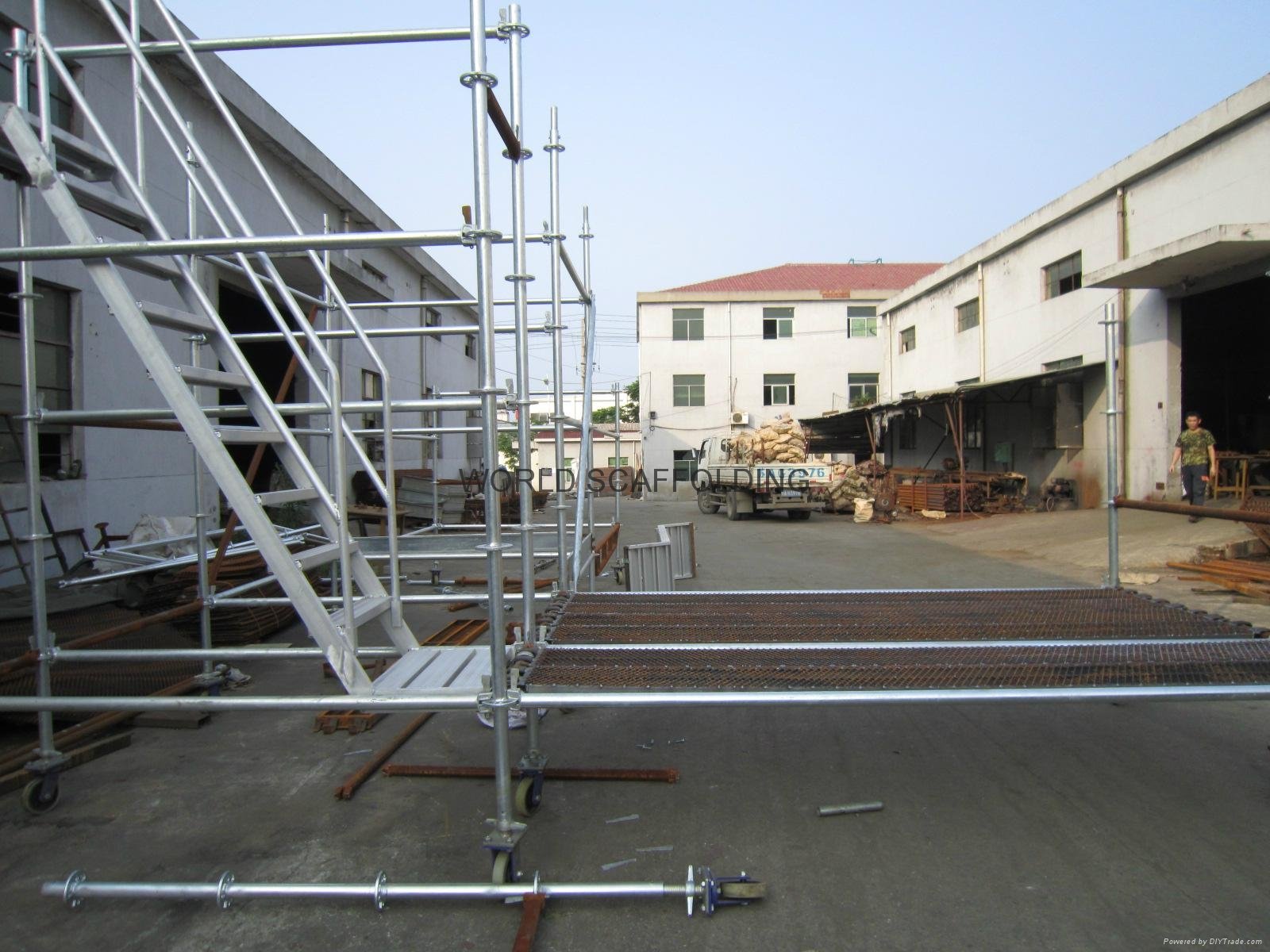 Galvanized Steel Step Ladder Used in Scaffolding  3