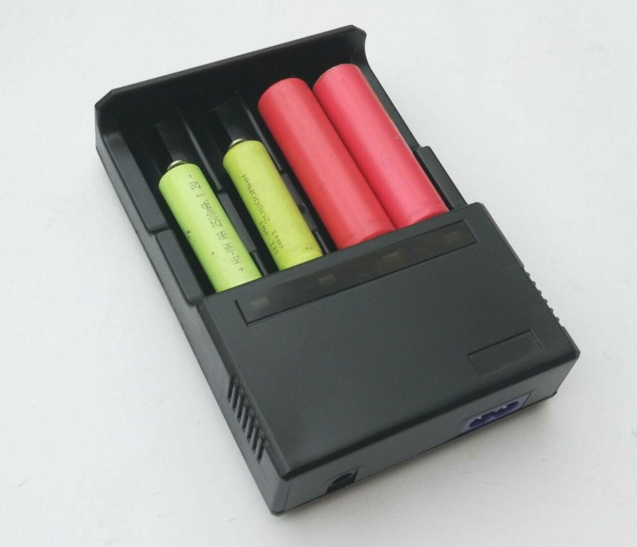 Four 18650 battery chargers 3