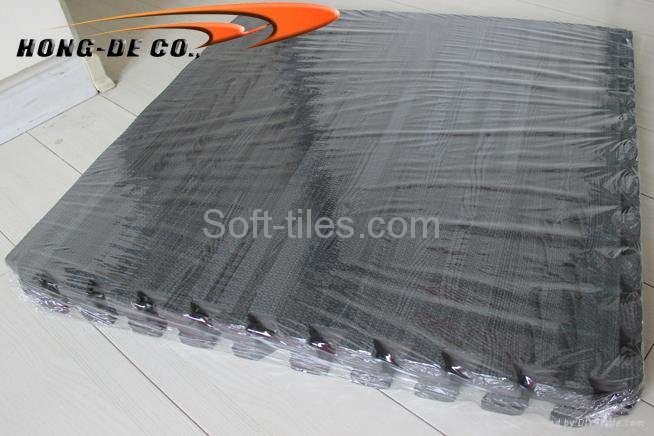 Soft Wood grain foam floor mat non-toxic, softer Europe and USA passing EN71 3
