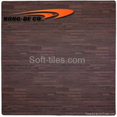 Soft Wood grain foam floor mat non-toxic Europe and USA passing EN71