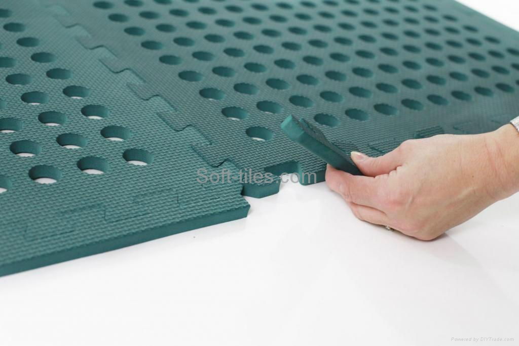 BLACK 60*60cm holes foam eva square rubber interlocking jigsaw Outdoor Jigsaw ma 4