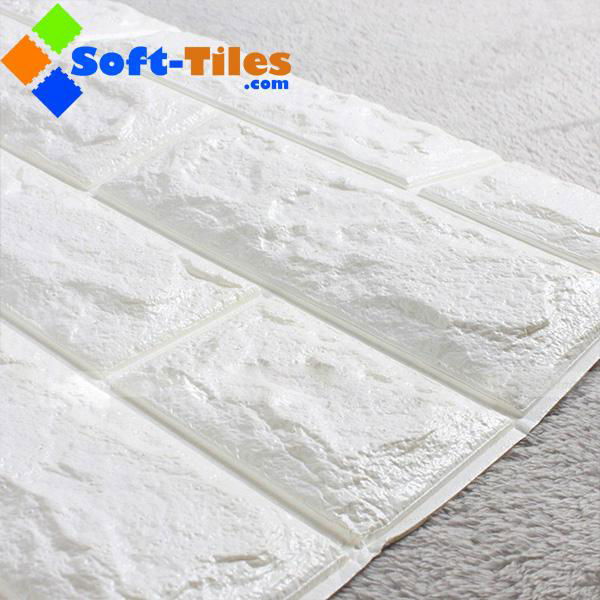 3D Brick Thicken Soft PE Foam Wall Sticker Panels Wallpaper Decor Stone Marble c