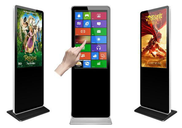 Infrared touch standing display player
