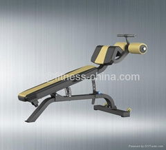 Gym abdominal bench