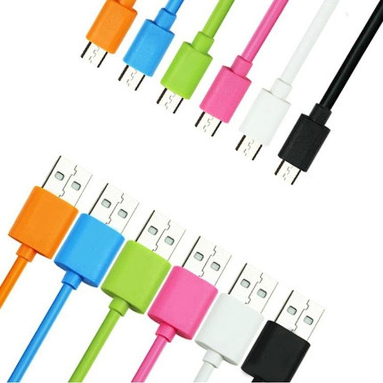 colorful micro 5pin usb cable for android phone 5