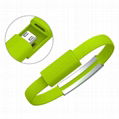 Colorful USB cable New Design Bracelet Data Cable with Charging and Sync 2