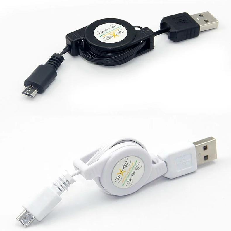 Top quality smart phones generic retractable micro USB cable 3