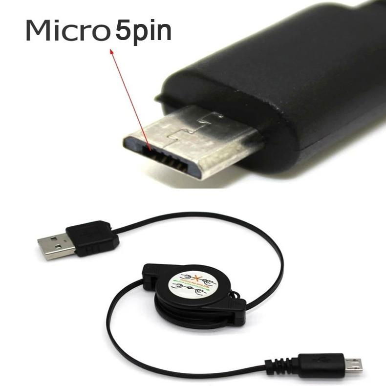 Top quality smart phones generic retractable micro USB cable 5