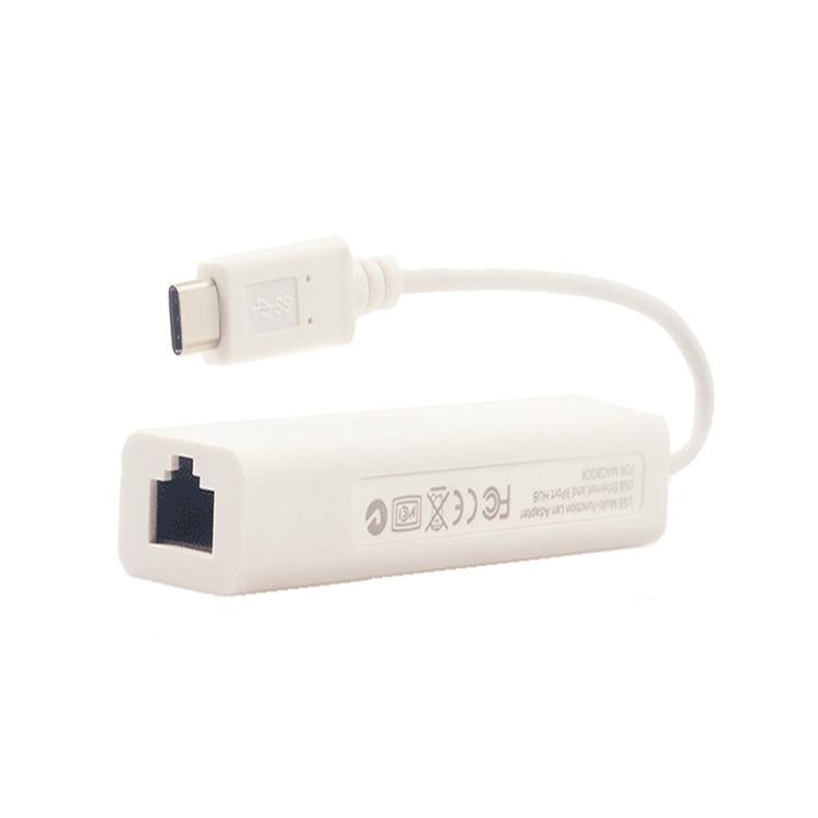 USB 3.1 type c to 3 ports usb2.0 hub with USB LAN Port 3