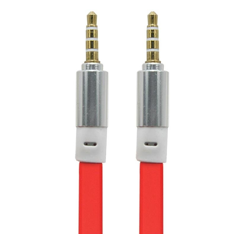 Colorful flat 3.5mm audio cable stereo car audio cable  1