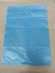 Blue flat plastic bag
