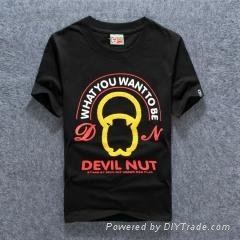 Wholesale and retail 2015 new arrival fashion brand Devil Nut Tee free shipping