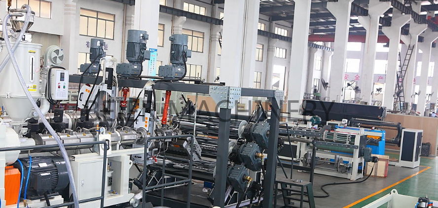 Plastic Sheet(PE/PP/PS/ABS) Extrusion Line (plastic sheet machinery) 2