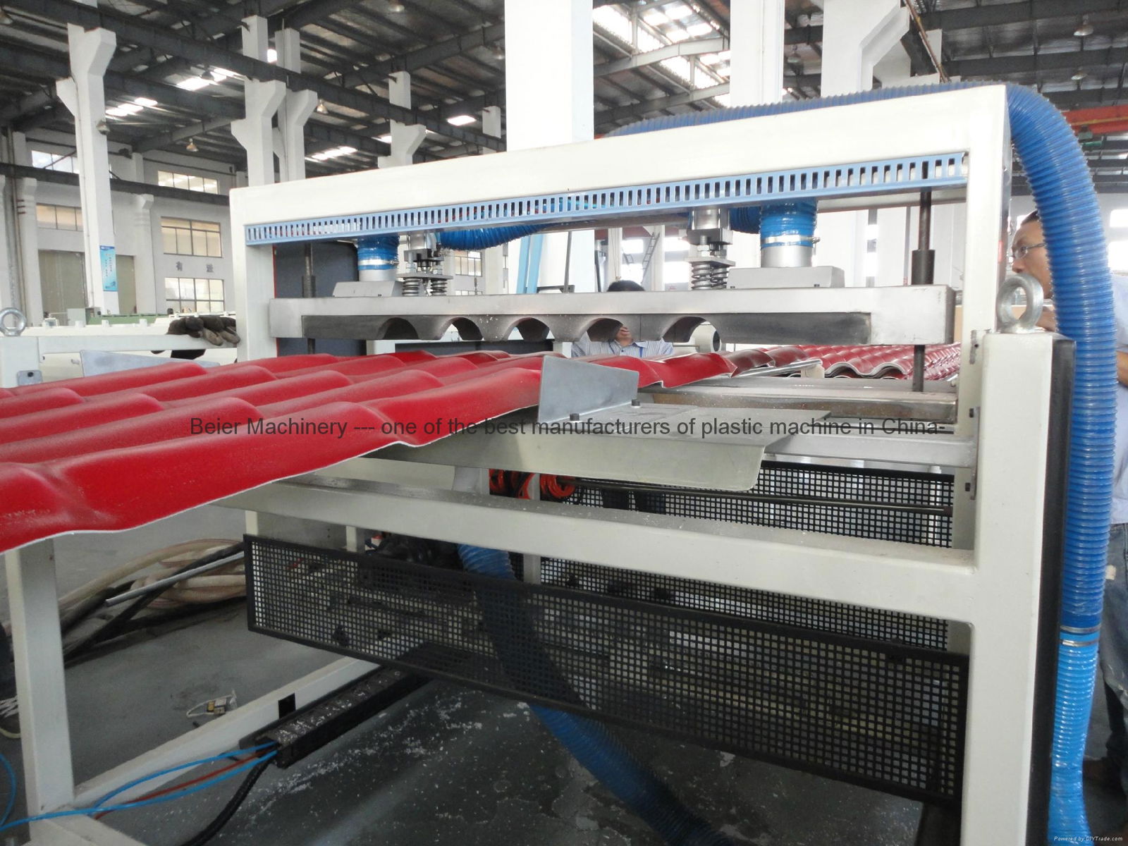 PVC Colonial Roofing Tile Extrusion Line(plastic tile production machine) 3