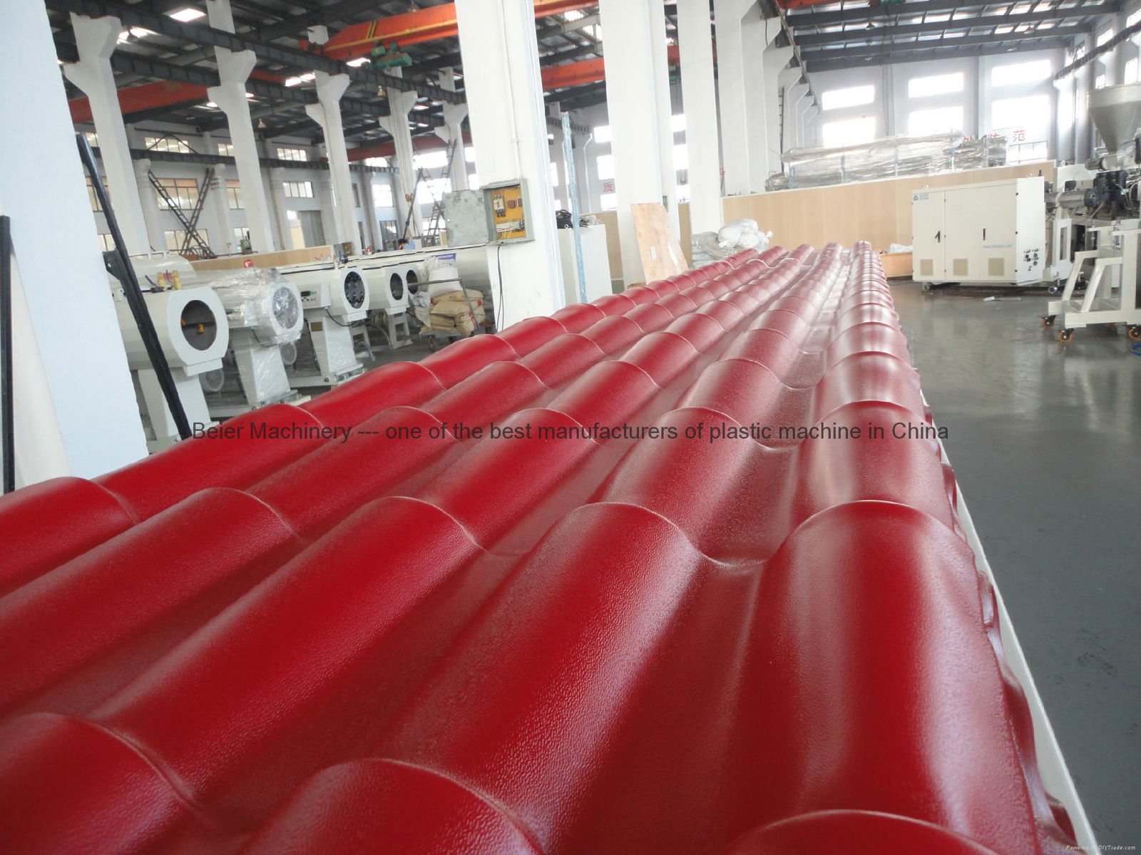 PVC Colonial Roofing Tile Extrusion Line(plastic tile production machine) 4