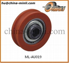 Plastic pulley for slide window and door